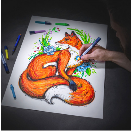 Набор маркеров-кистей двухсторонних «Twinmarker Paint-It»