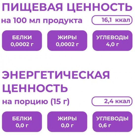 Сироп без сахара «Лаванда»