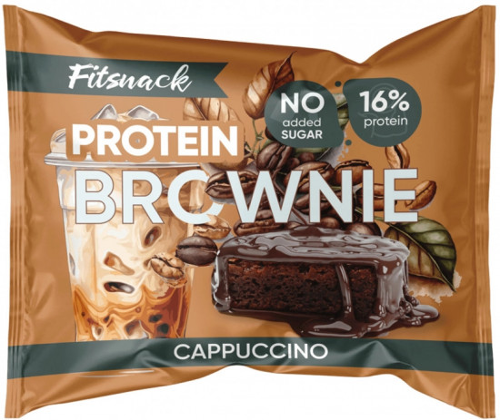 Пирожное-брауни протеиновое со вкусом капучино «Cappuсcino»