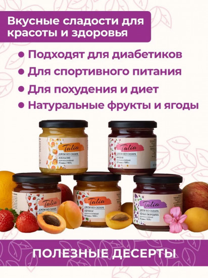 Джем низкокалорийный со вкусом черной смородины