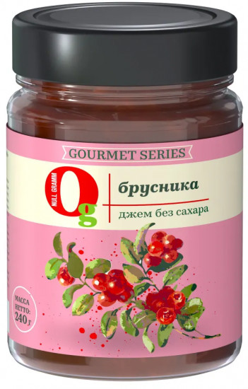 Джем без сахара низкокалорийный «Брусника»