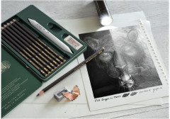 Набор карандашей чернографитных «Pitt Graphite Matt» - Фото 7