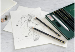 Набор карандашей чернографитных «Pitt Graphite Matt» - Фото 8