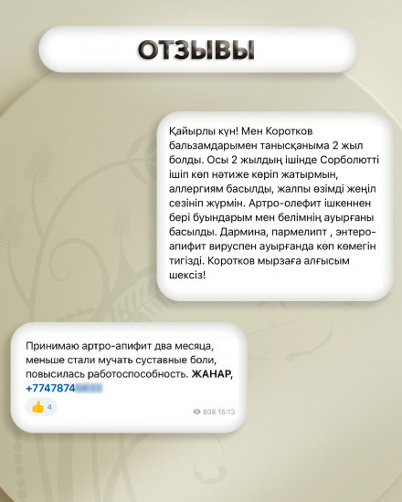 Медовый бальзам «Артро-апифит»