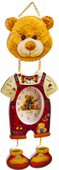 Часы настенные «Мишка в комбинезоне» - Фото 1