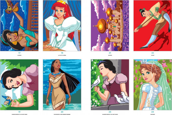 Раскраска по номерам «Princesses»