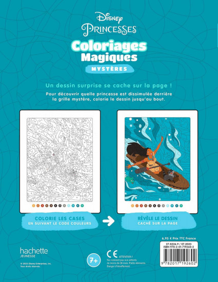 Раскраска по номерам «Coloriages magiques: Princesses»