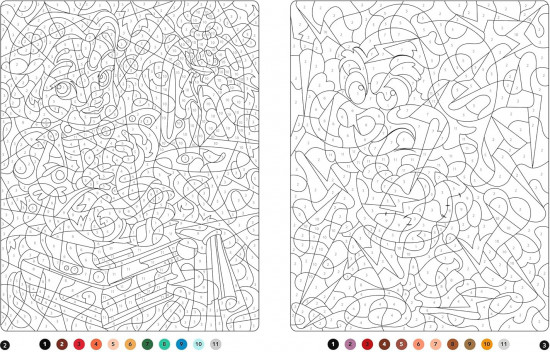 Раскраска по номерам «Coloriages Magiques»