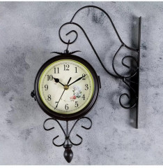 Часы настенные двусторонние на подвесе «Ретро. Весеннее настроение» - Фото 1