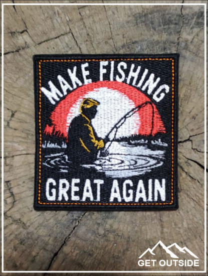 Шеврон «Make Fishing great again. Сделаем рыбалку снова великой!»