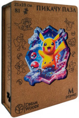 Пазл деревянный «Пикачу» - Фото 9
