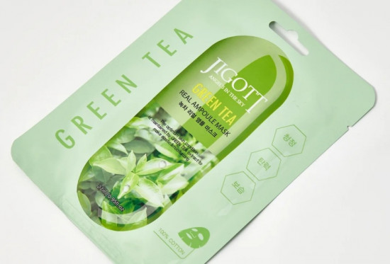 Набор масок для лица тканевых с экстрактом зеленого чая «Green Tea Real Ampoule»