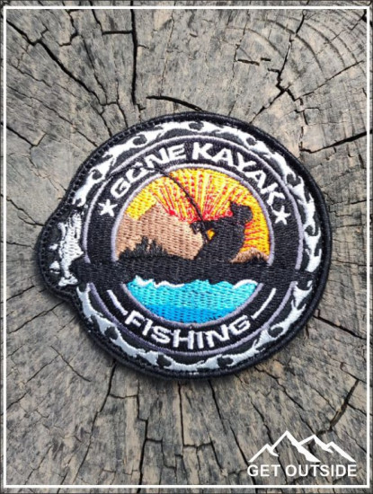 Шеврон «Gone Kayak Fishing»