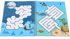 Лабиринты. Пиши и стирай. Тетрадь для развития внимания, мышления, зрительно-моторной координации. 4+ - Фото 1