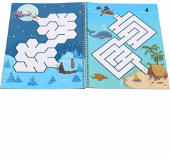 Лабиринты. Пиши и стирай. Тетрадь для развития внимания, мышления, зрительно-моторной координации. С маркером. 4+ - Фото 2
