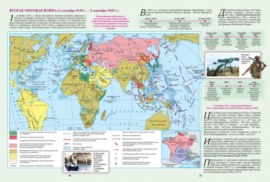 Атлас + контурая карта. Всемирная история: 1900–1945 гг. 8 класс. Учебный комплект