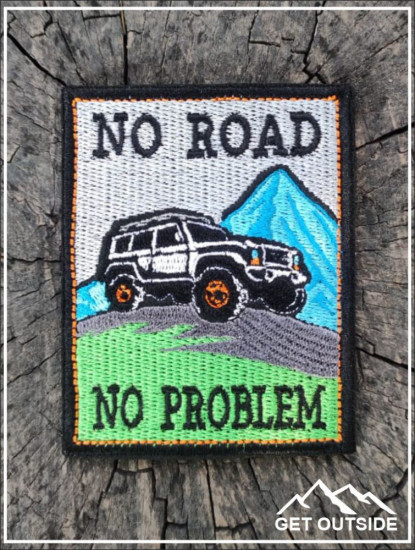 Шеврон «No road, no problem. Нет дороги, нет проблем»
