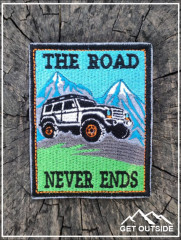 Шеврон «The road never ends. Дорога никогда не кончается» - Фото 1