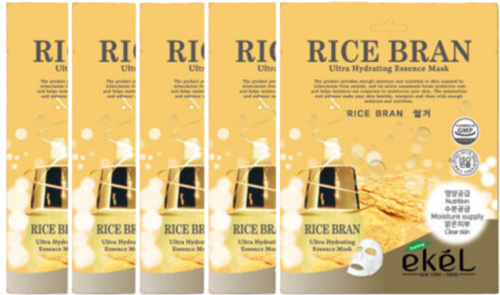 Набор масок для лица «Rice Bran Ultra Hydrating Essence Mask»