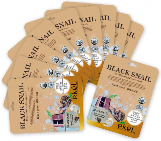 Набор масок для лица «Black Snail Ultra Hydrating Essence Mask»