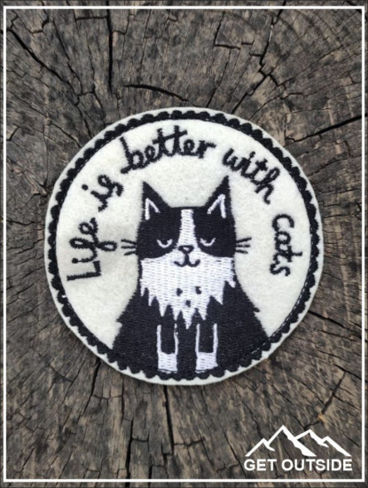 Шеврон «Life is better with Cats»