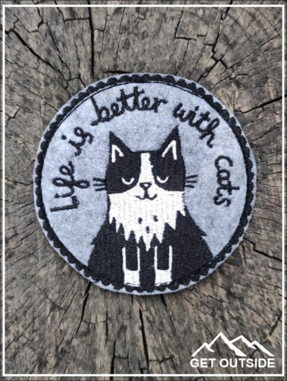 Шеврон «Life is better with Cats»