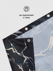 Штора для ванной «Marble black+gold» - Фото 6