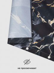 Штора для ванной «Marble black+gold» - Фото 8