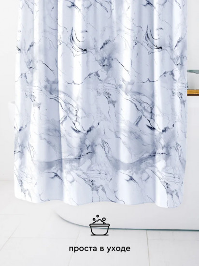 Штора для ванной «Marble grey»
