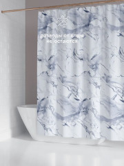 Штора для ванной «Marble grey» - Фото 3