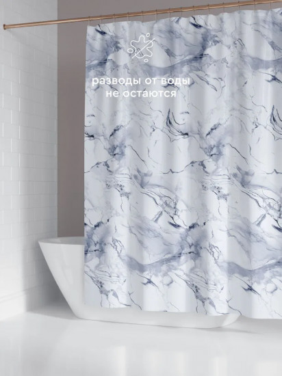 Штора для ванной «Marble grey»