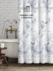 Штора для ванной «Marble grey» - Фото 6