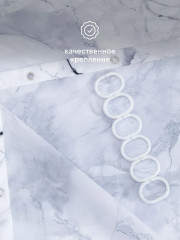 Штора для ванной «Marble grey» - Фото 11