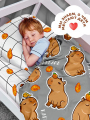Комплект детского постельного белья «Funny capy» - Фото 5
