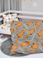 Комплект детского постельного белья «Funny capy» - Фото 10