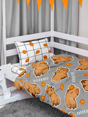 Комплект детского постельного белья «Funny capy» - Фото 12