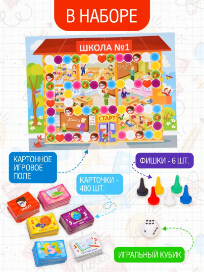 Настольная игра «Подготовка к школе»