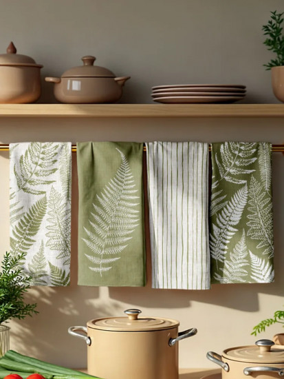 Комплект полотенец кухонных «Fern leaves»