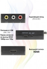 Конвертер AV(RCA)-HDMI - Фото 6