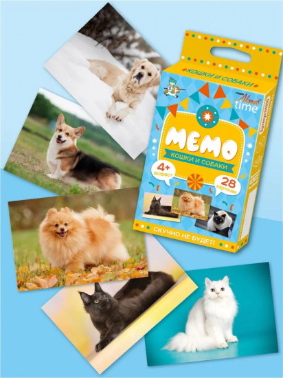 Игра настольная «Мемо. Кошки и собаки»