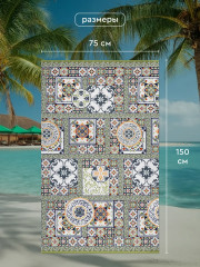 Полотенце пляжное вафельное «Азулежу» - Фото 1