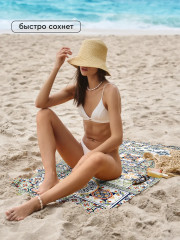 Полотенце пляжное вафельное «Азулежу» - Фото 5