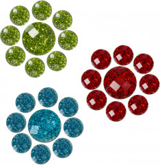 Стразы самоклеящиеся круглые блестящие - Фото 9