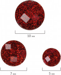 Стразы самоклеящиеся круглые блестящие - Фото 12