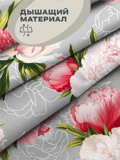 Простыня на резинке «Peony Touch»