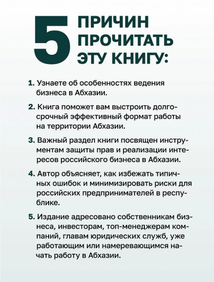 Абхазия. Взгляд со стороны. Государство, бизнес и право