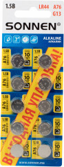 Набор батареек алкалиновых 76A (G13, LR44) - Фото 1