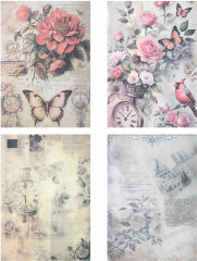 Бумага для скрапбукинга двусторонняя «В винтажном стиле» - Фото 10
