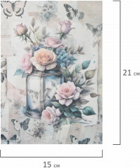 Бумага для скрапбукинга двусторонняя «В винтажном стиле» - Фото 13