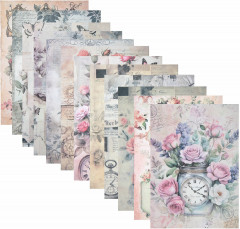 Бумага для скрапбукинга двусторонняя «В винтажном стиле» - Фото 14